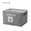 Pet Name DIY Toys Clothes Basket Custom Cat Dog Storage Box Personalised Accessories Organize Bin