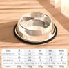 Stainless Steel Metal Feeder Bowl Anti Tip Drinking Water Bowl Pet Cat Dog Bowl  Pet Accessories