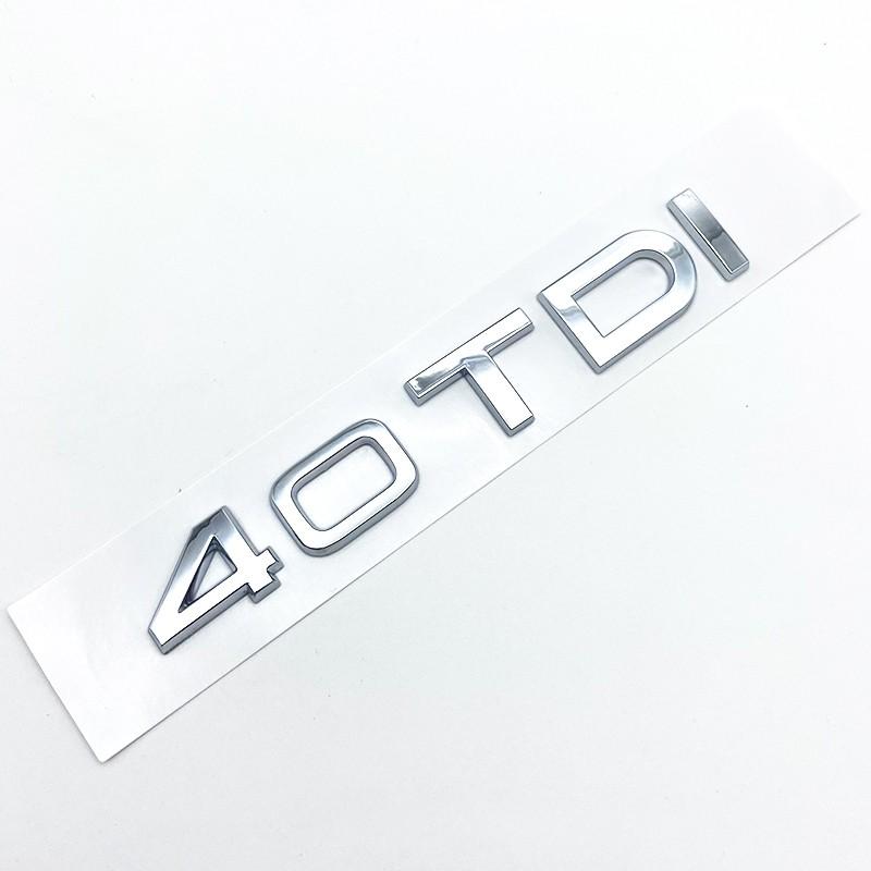3D ABS Letters 2.0TDI 2.5TDI 3.0TDI 35TDI 40TDI 45TDI 50TDI Emblem for Audi A1 A3 A4 A5 A6 A7 A8 Q2 Q3 Q5 Q7 Car Trunk Sticker