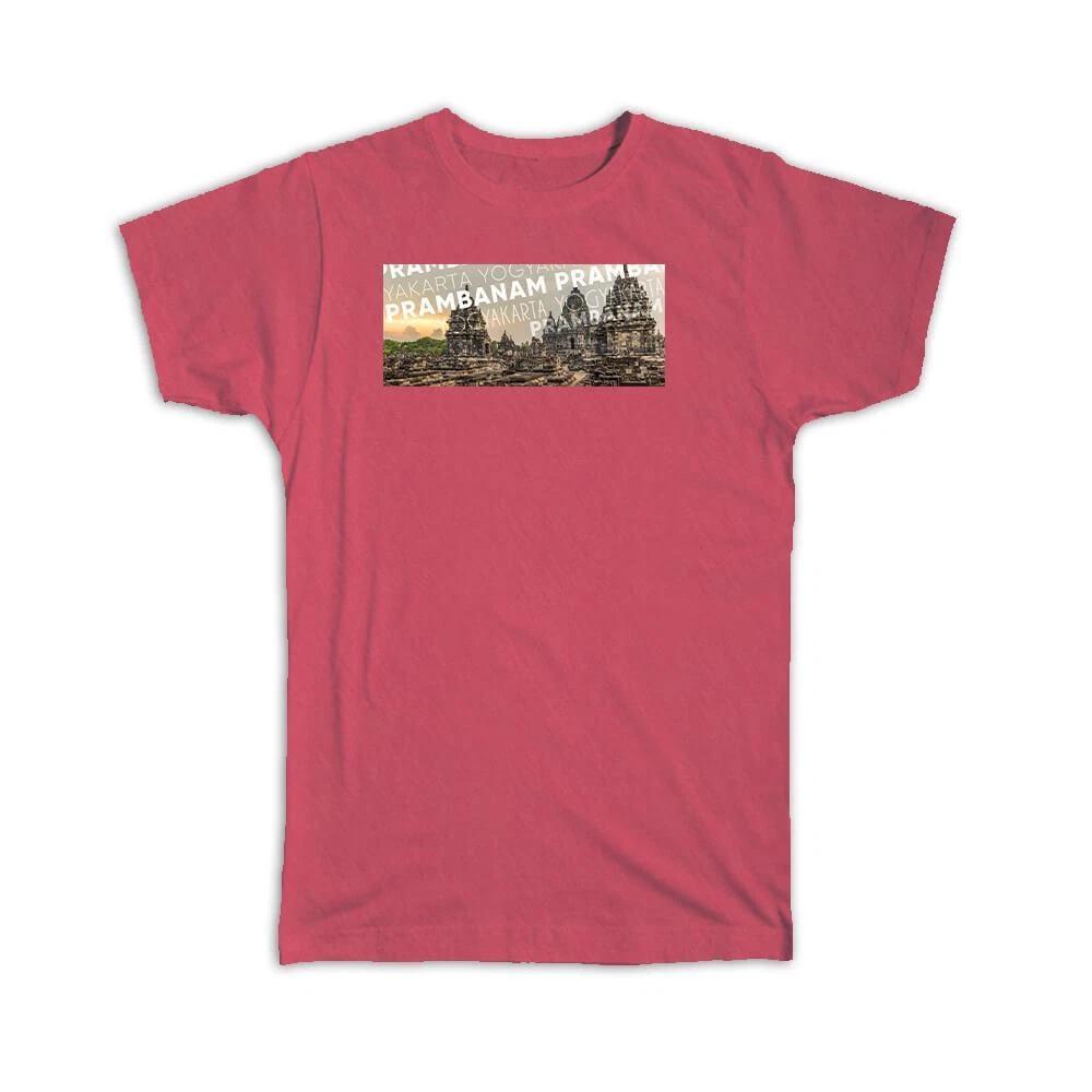Gift T-Shirt : Prambanan Temple Yogyakarta Indonesia Graphic Architecture S