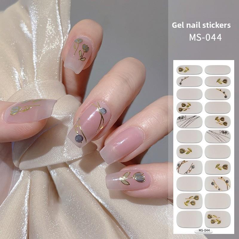 Nail Polish Stickers Without Baking, Nail Polish Glue, Nail Stickers for Manicure