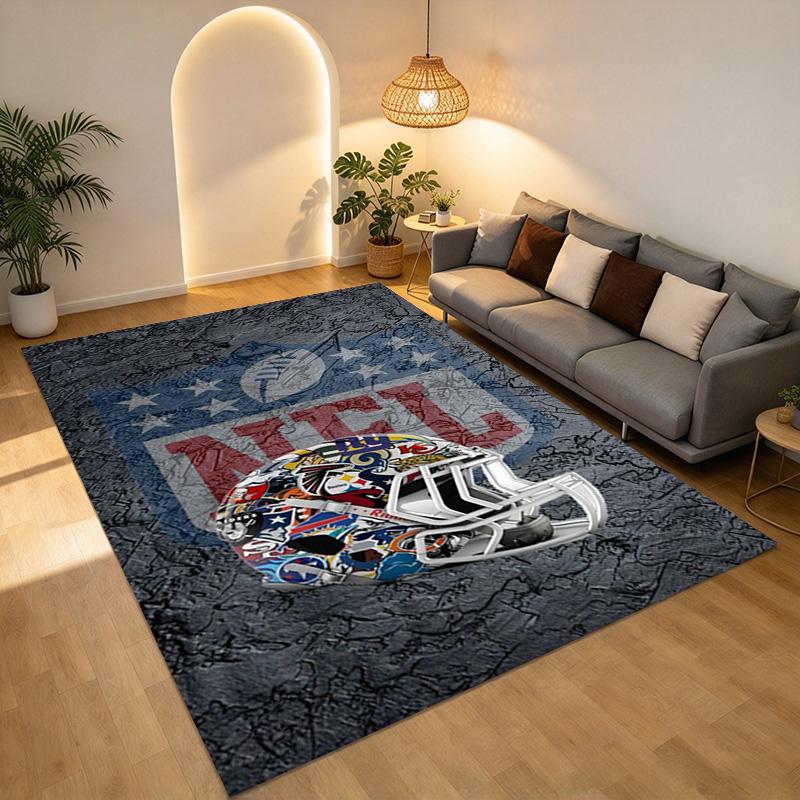 Nfl Art Living Room Nonslip Area Rug Soft Carpet For Bedroom Game Playroom Sofa Office Home Decor Doormat Christmas Gift C10256