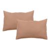Set of 2 Palace Pure Washed Dyed Cotton Pillowcases 63 Threads/cm² South Wind - Palace Macchiato - Set of 2 Pillowcases 50 X 70