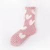 Medium tube winter thickened coral fleece thermal stockings cute cotton socks sleep socks home floor socks