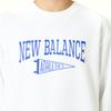 FINE BOYS Featured Trainer Pennant Crew Neck Sweatshirt Heavyweight WT L [New Balance] (MT43950) (White)