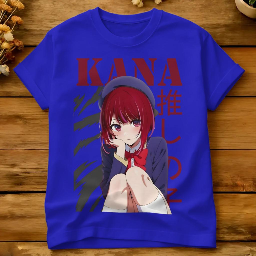 Kana Arima Cute Cotton TShirt For Unisex Summer OshiNoKos Classic TShirts Leisure Tees Plus Size Pattern Tops