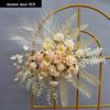 Blue Artificial Flower Row for Wedding Aisles and T-stage Decorations