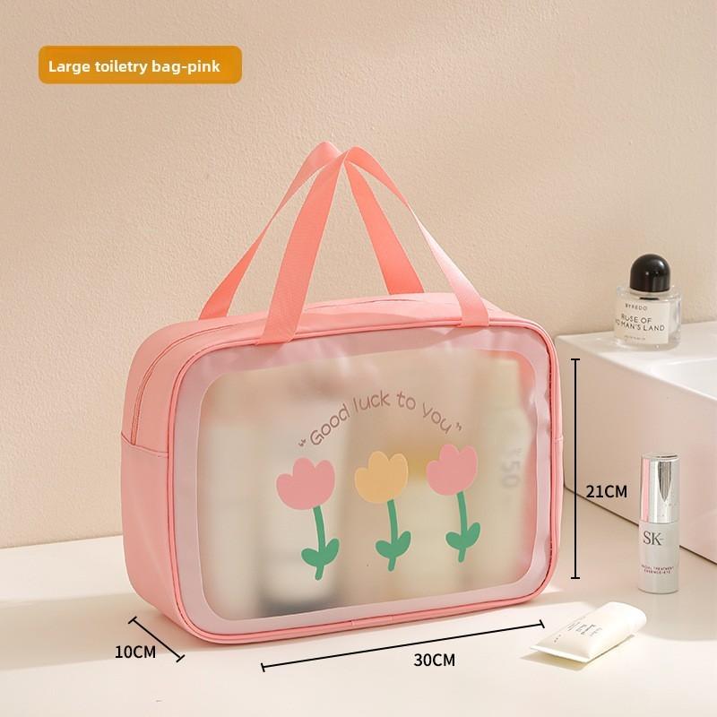 Cute Cartoon Waterproof Travel Makeup Bag Large Capacity Organizer For Girls