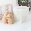 Exquisite Aromatherapys Candle Mold Hug Foxes Bear Mold Animal Gypsum Ornament