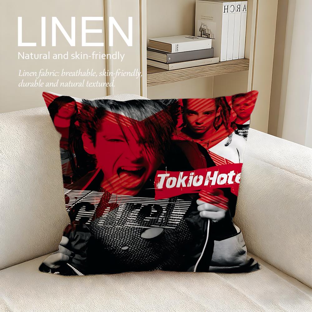 Music Tokio Hotel Cushion Cover Pillowcase Set Pcs X X Breathable Washable Sofa Cushion Cover