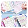 Coollooda Curve Pens, Highlighters (8-Piece Set), Water-Based Pens, Roller Stamp Pens, Stationery, D