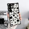 Hülle für Samsung Galaxy S26 S21 Plus S25 Edge S22 Ultra S23 S20 FE S24 Handyhülle Cartoon Linie Katze