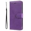 For Samsung Galaxy A35 5G Case Solid Color Leather Mobile Cover Wallet Stand with Strap