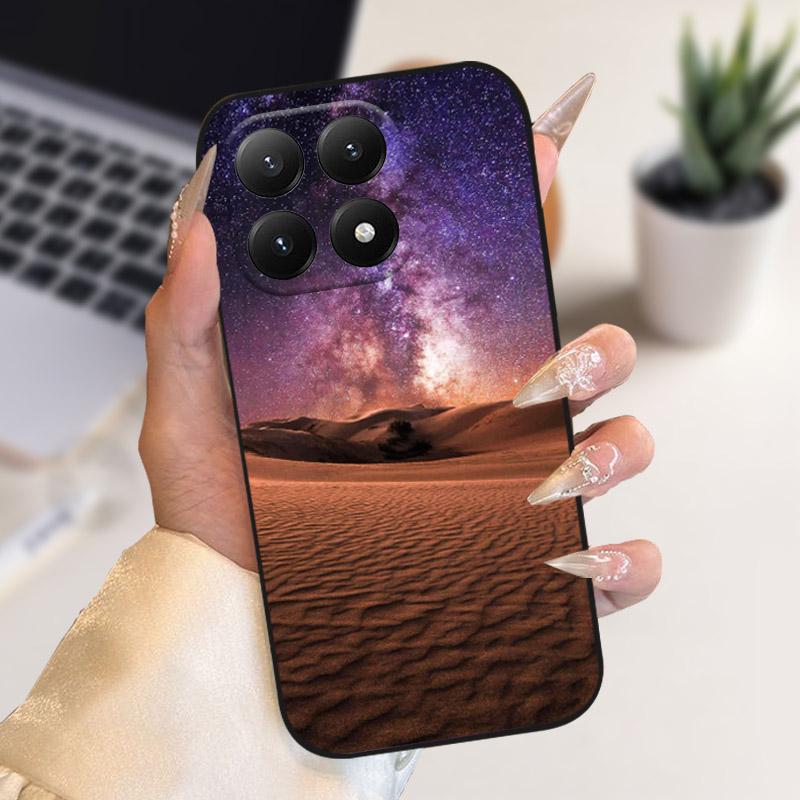 Pro Xiaomi 15T Pouzdro Stylová Malba Nárazuvzdorný Zadní Kryt Pro Xiaomi 15 T Kryt Telefonu Měkký TPU Silikonový Ochranný Kryt Proti Pádu