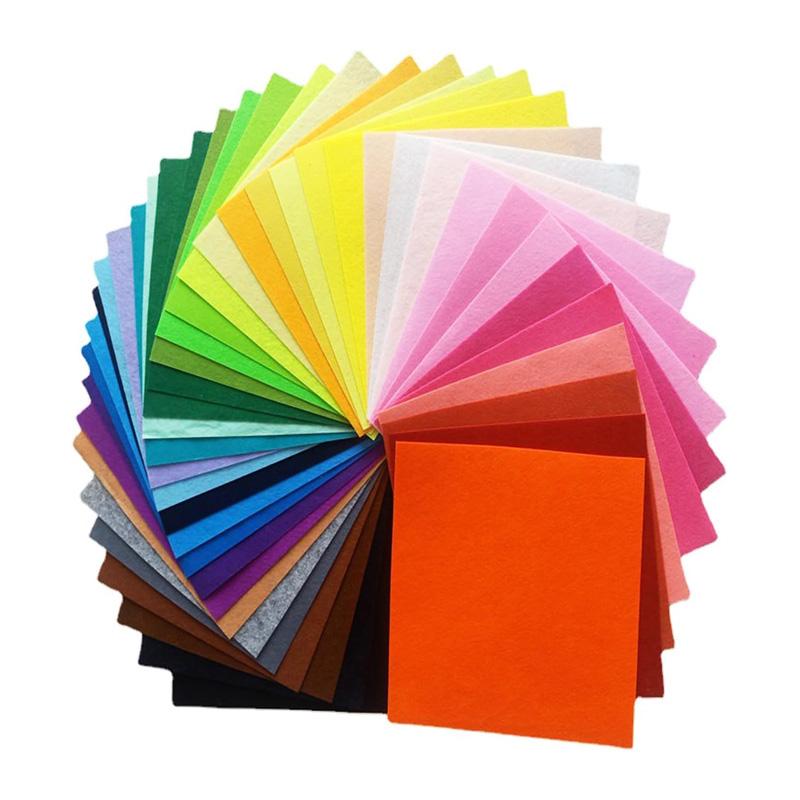 Set di Fogli di Tessuto in Feltro Morbido 20/40 Pezzi Foglio di Tessuto Colorato per Artigianato Fai da Te Tessuti Tessili Foglio di Tessuto in Feltro per Cucito e Artigianato Fai da Te