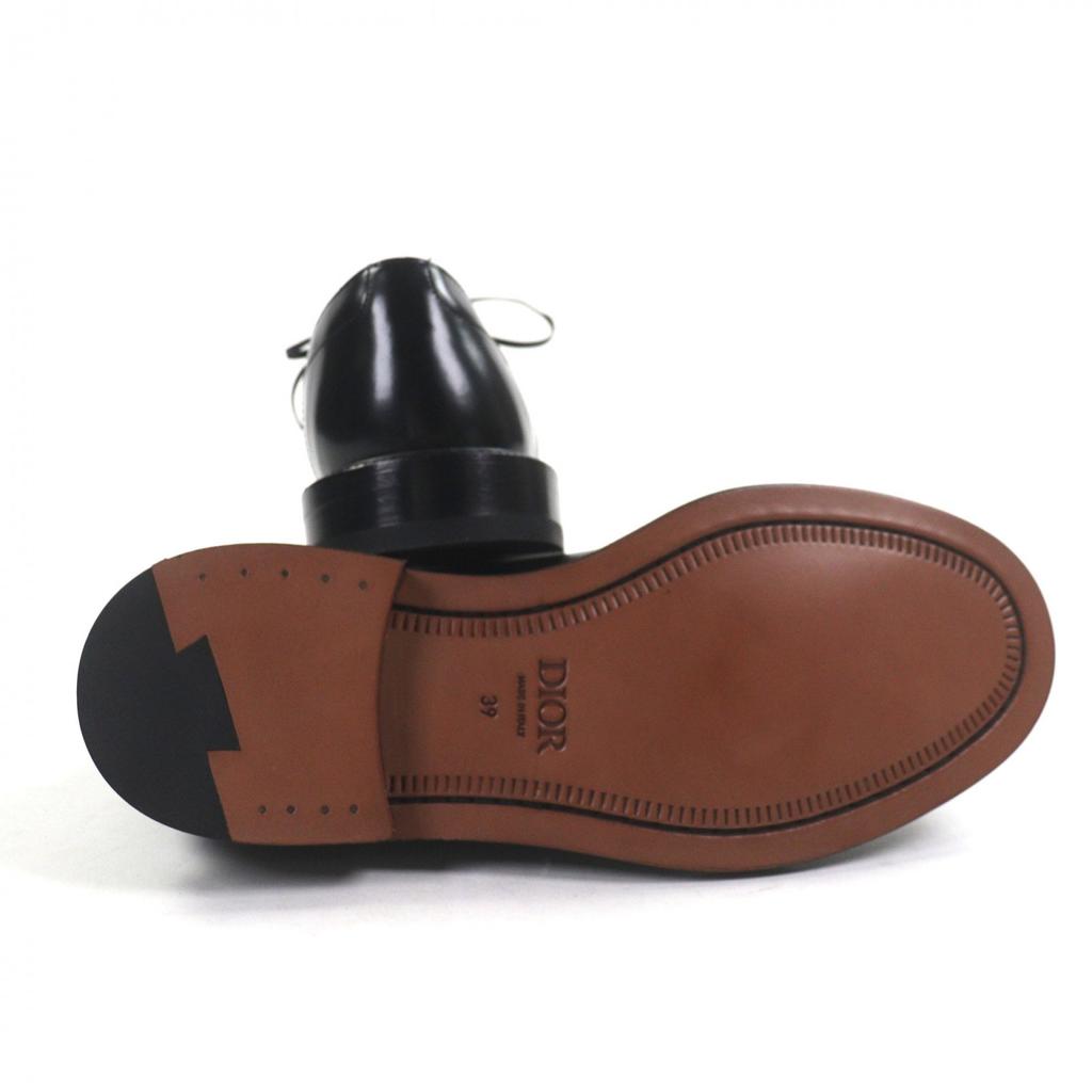 Pristine DIOR Dress shoes black leather mens 39 Used