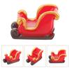 Christmas Decorations Sleigh Micro Landscape Snow Ornaments Resin (deer Carriage) Red Party Favors Elder