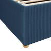 Bed Frame with Mattress Blue 120 x 190 cm Fabric