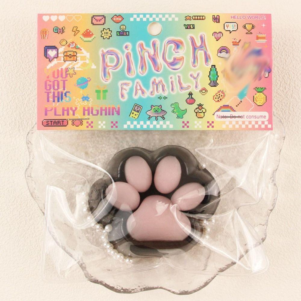 

Сенсорная игрушка Черная кошка, игрушка для сжатия лап, TPR, декомпрессионная игрушка, мультяшная игрушка-непоседа, забавные игрушки Style C