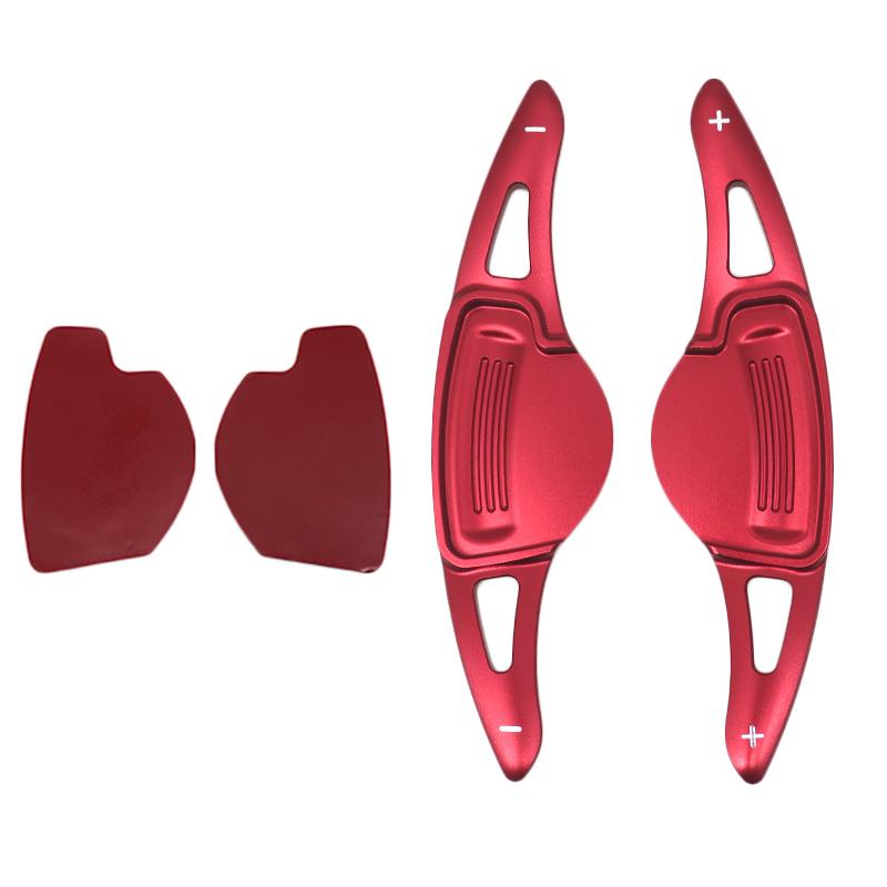 2PCS Car Shift Paddle Extender Aluminum Alloy Paddle Shifter For Hyundai Genesis G80 G330 2014-2019 Screw Fixed Steering Wheel Modification DecorCover