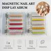 120/180/240 Transparent Colors Magnetic Tips Nail Art Swatch Book Manicure Color Test Storage Book Large Acrylic Works Display