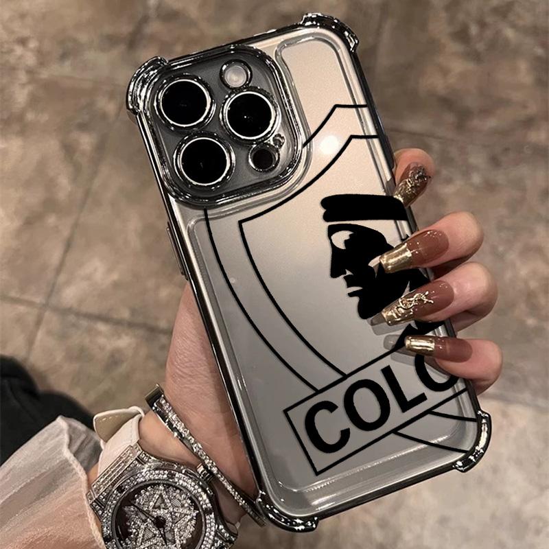 

Plating Phone Case For New Club Social Y Deportivo Colo iPhone 17 17e 16e 16 15 14 13 12 11 Pro Max X XR Mini Air Plus Anti-Fall iPhone 12