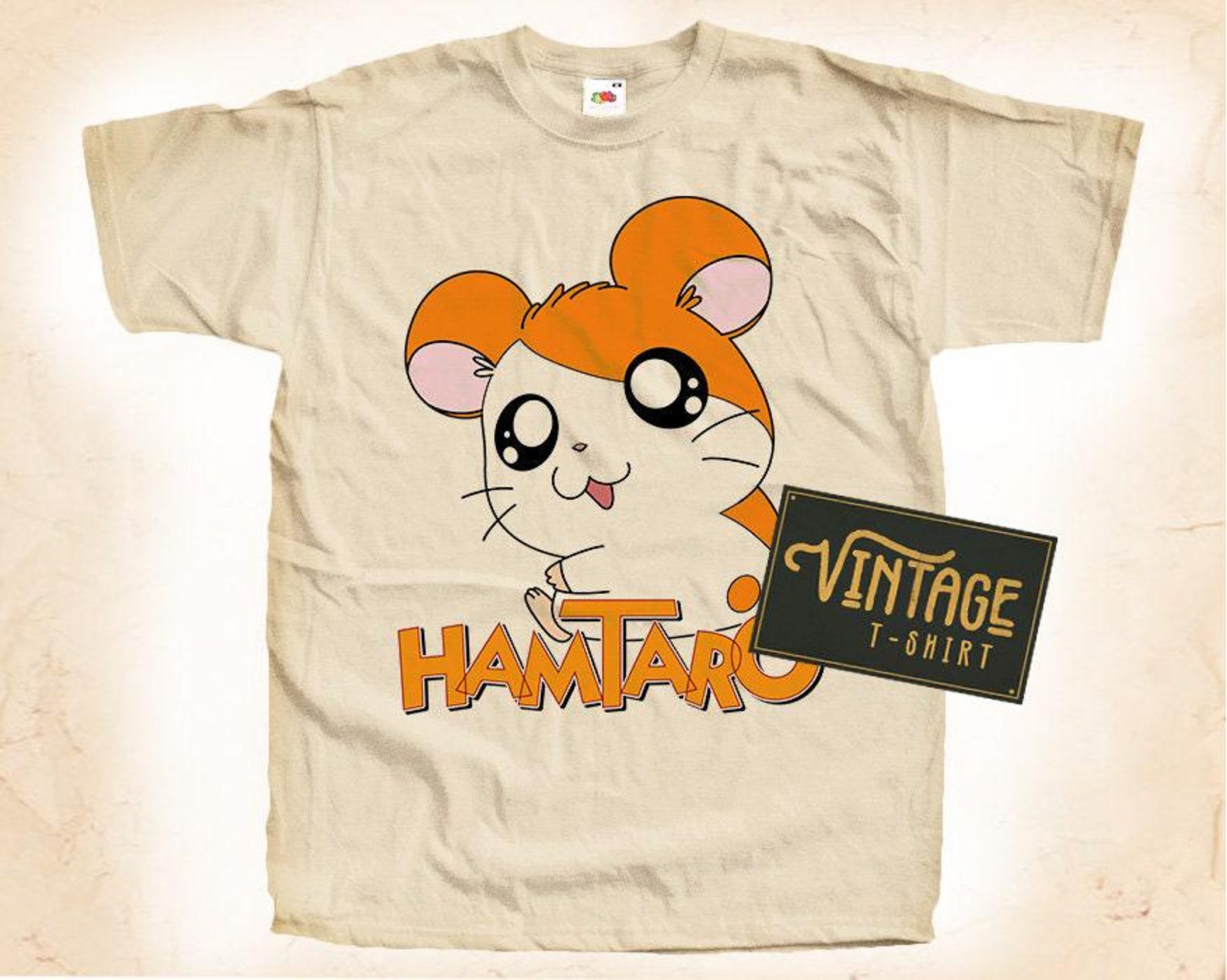 Hamtaro T-Shirt Tee Natural Vintage Cotton Movie Poster All Sizes S M L XL 2X 3X 4X 5X S