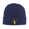 Saxophone Player  Music Art Girls Y2k Graphic Knitted Cap Bonnet Hat Autumn Winter Outdoor Beanies Hats for Men Women Adult