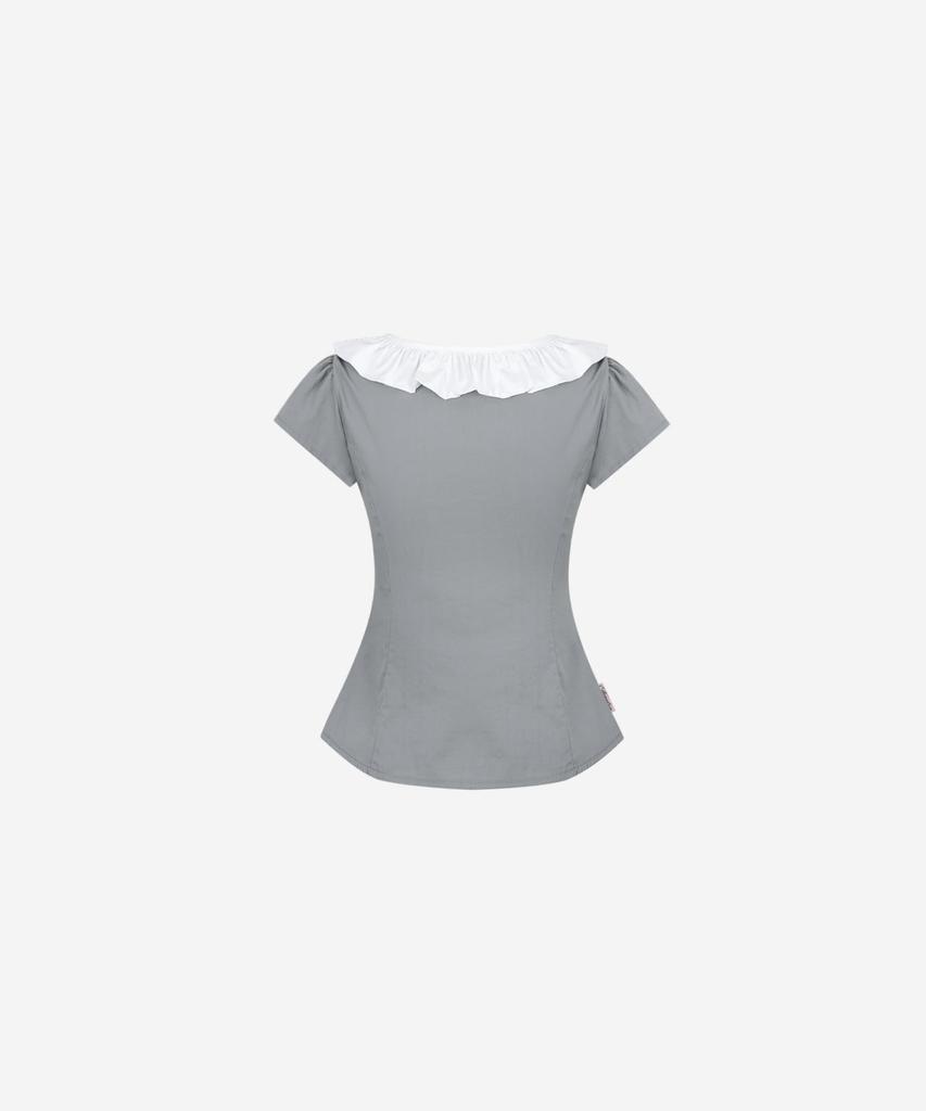 NEWALRIN Bebe Ribbon Frill Blouse(3Colors)