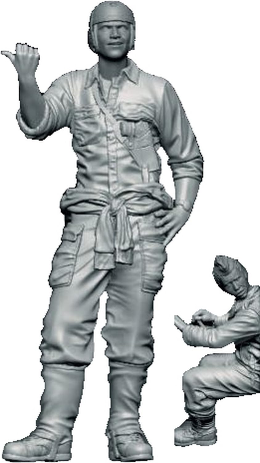 

Thunder Model Масштаб 1/35 Американский/Британский Водитель и Помощник M1000 Тяжелый Эвакуатор Жесткая Крыша Набор Фигурок Смоляной Набор TBF3510 (люди)