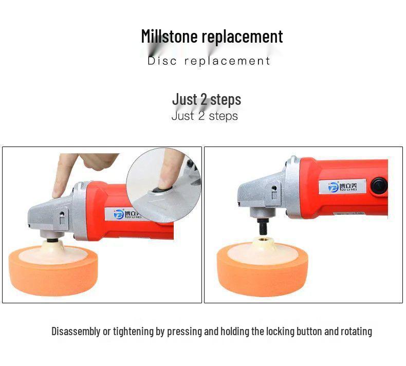 Electric Mini Car Polisher Waxing Tool for Scratch Repair and Household Use