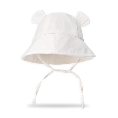 Summer Baby Solid Color Pot Hat European And American Baby New Ear Bucket Hat Children's Sun Hat