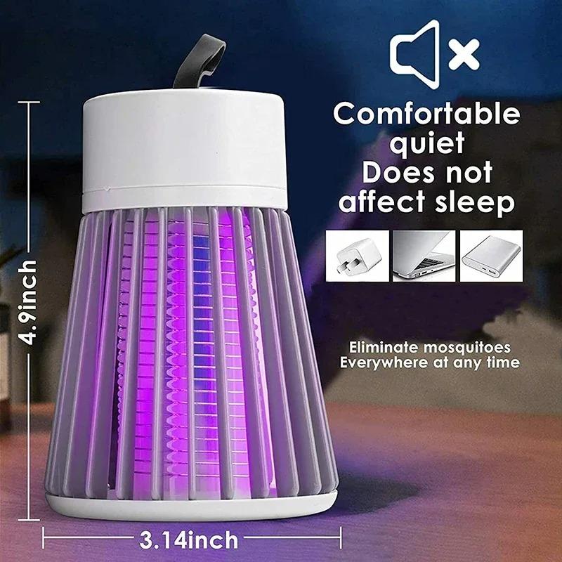Mückenvernichterlampe Tragbar USB-Aufladung Stromschlag Mückenvernichter Außenbereich Stummschaltung Anti-Mückenlampe Schädlingsbekämpfungslampe