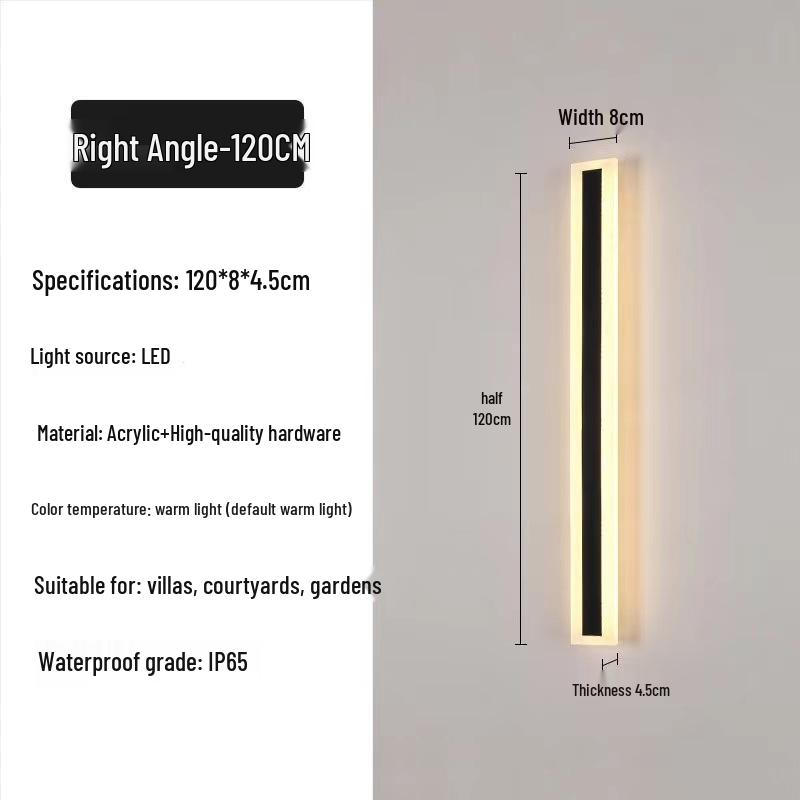 Waterproof LED Outdoor Wall Light for Courtyard, Balcony, and Villa