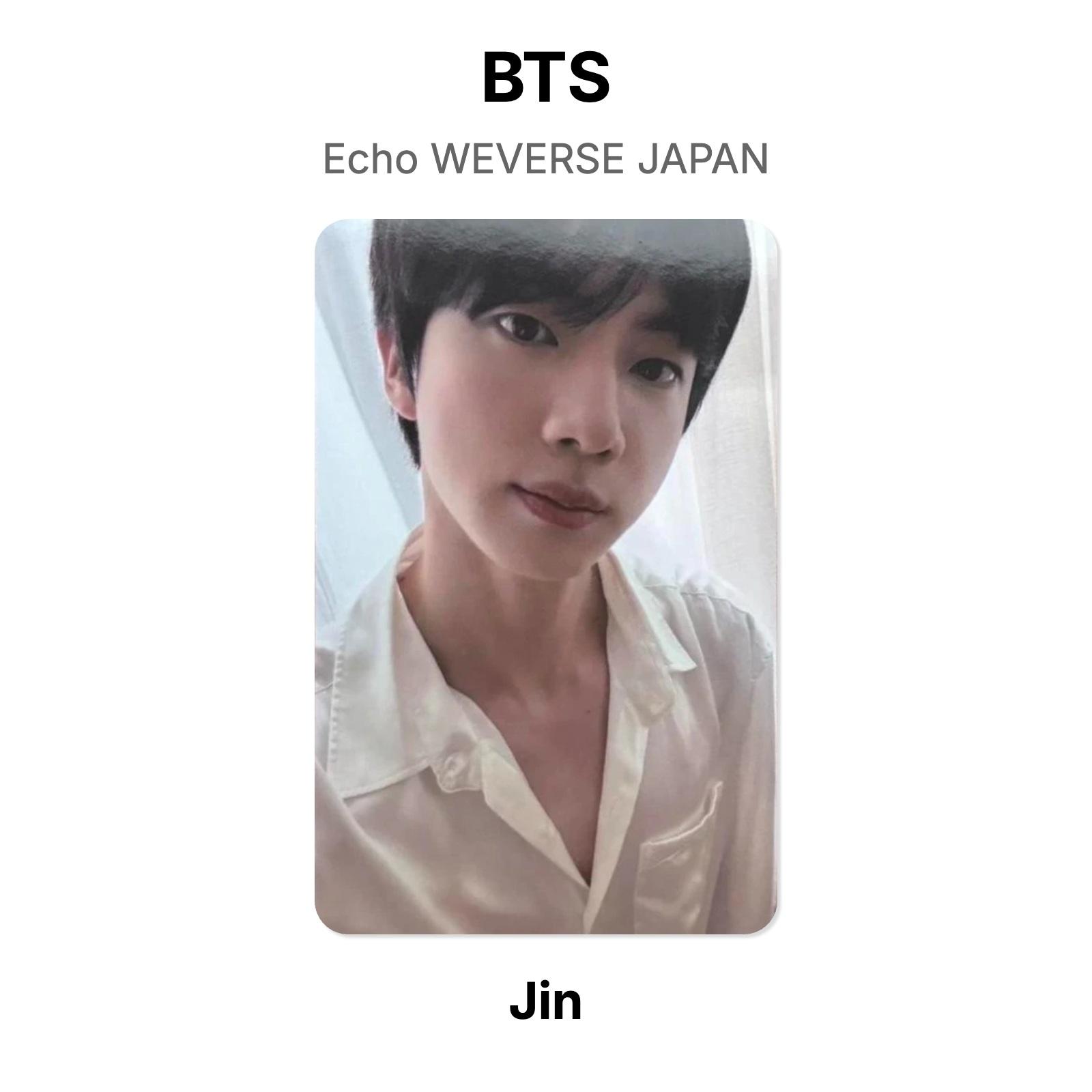 BTS Echo WEVERSE JAPAN Official Photocard Jin 02