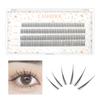 LASHIDOL Partial False Eyelash Easy To A False Eyelash Eyelashes, Extensions, Self-Application, Natural, Popular, DIY, Apply, 9-12mm (Orchid) (Type