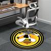 1pc Bee Print Chair Carpet for Office - Indoor Non-Slip Washable Polyester Fiber Carpet, Soft Comfortable Mat For Office yy250928051
