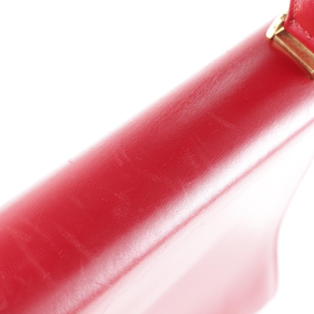 Louis Vuitton Spartan Shoulder Bag M63947 Opera Line Red Calfskin/Epi Leather Women Used