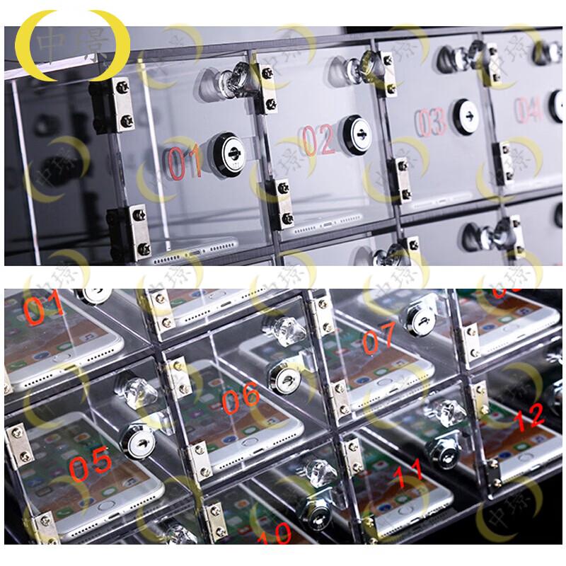Transparent Acrylic 12-Door Storage Locker