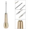 Leather Sewing Kit DIY Leather Sewing Awl Needle with Copper Handle Set Leather Canvas Tent Shoes Repairing Tool Nylon Thread