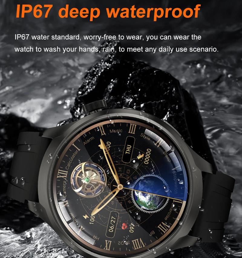 2025 Nové GPS Sportovní NFC Módní Chytré hodinky Pánské 1.85 "AMOLED Displej Srdeční frekvence Krevní tlak Zdraví Chytré hodinky Pro IOS