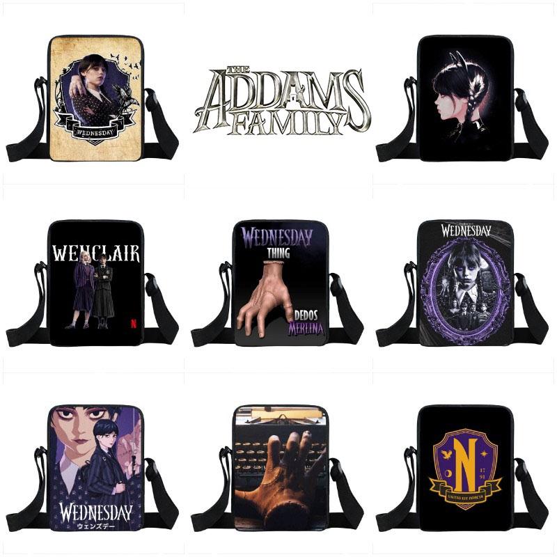 Wednesday Addams Crossbody Bag Waterproof Durable Student School Gift