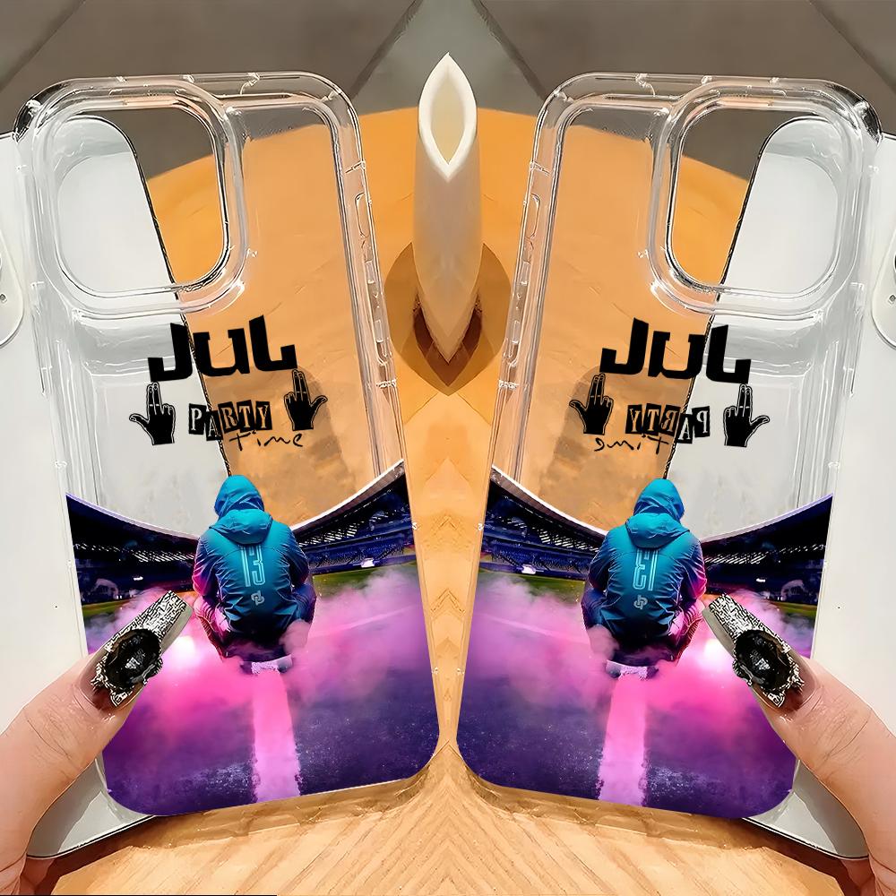 JuL C'est Pas Des Lol Rappers Phone Case for iPhone 17 16e 16 15 14 13 12 11 Pro Max 7 8 Plus X XR Airbag Anti Fall Clear Cover