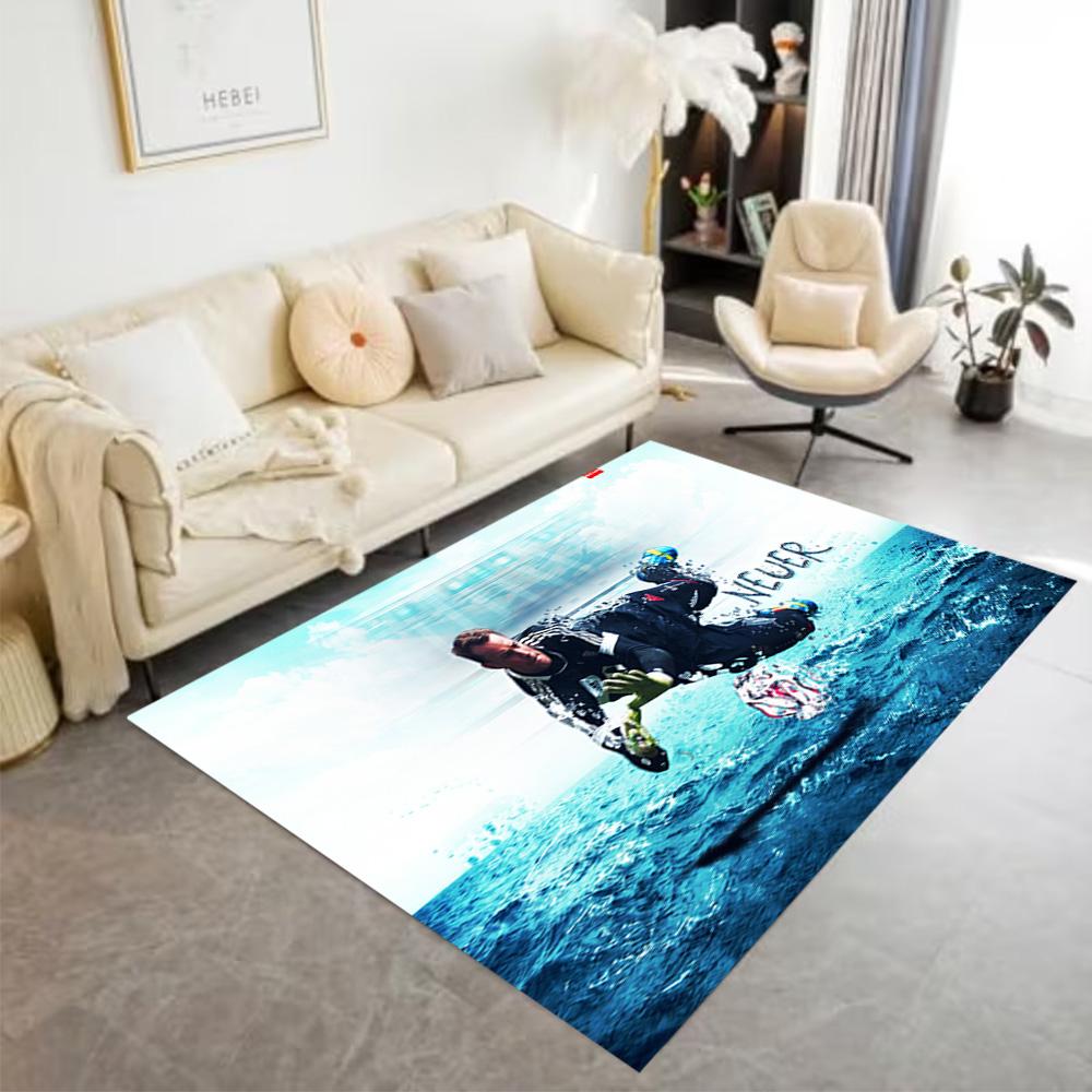 Goalkeeper Action Floor Rug Office Rug Design for Dining Room Hallway Balcony Living Rooms Anti-slip Rug Anime Office Decor