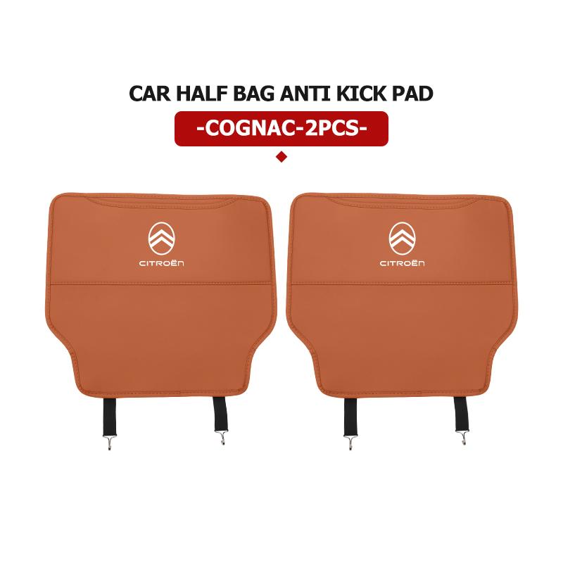 Leather Car Seat Back Protector Mat Prevent Dirty Anti Kick Pad For Citroen C5 C1 C2 C6 C4L DS3 DS4 DS5 C-Elysee Grand Berlingo