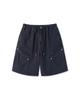 APOSTROPHE COMMA Angled Button Banding Cargo Shorts_Gray