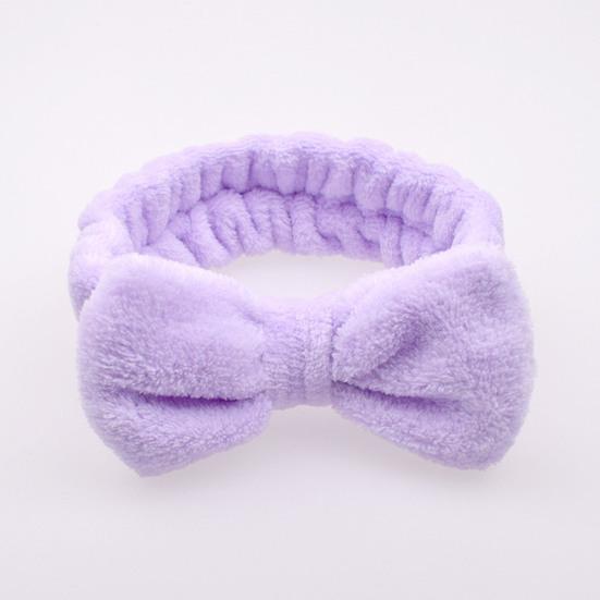 Make-up Hoofdband Effen Kleur Hoge Elasticiteit Huidvriendelijk Strikje Koraalvlies Haarband Haaraccessoires