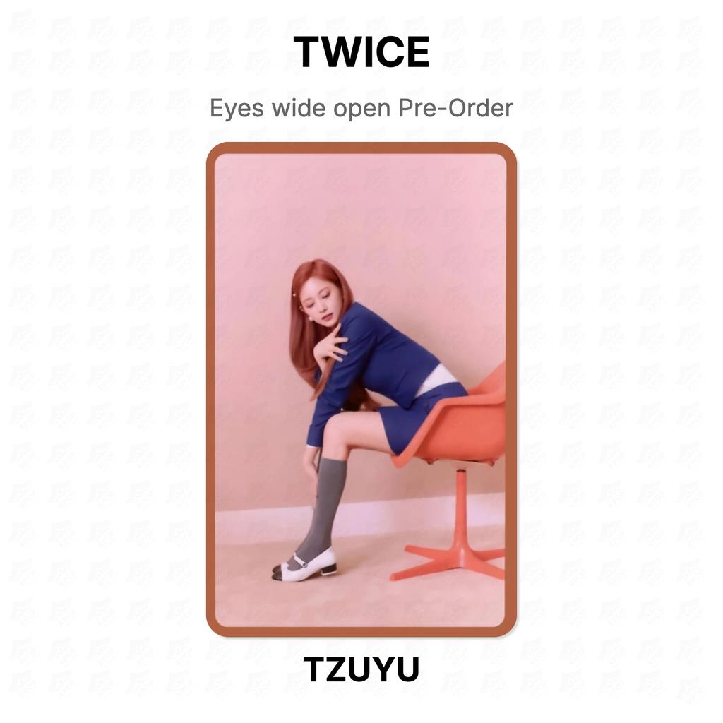 TWICE Eyes wide open Pre-Order Official Photocard