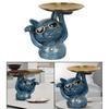 Statue Storage Tray Standing Resin Animal Sculpture Crafts Tabletop Countertop Shelf