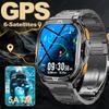 2025 Nové GPS Chytré hodinky Muži 1,96palcový HD AMOLED displej Kompas Bluetooth volání 5ATM Vodotěsné Sportovní Chytré hodinky pro Android iOS